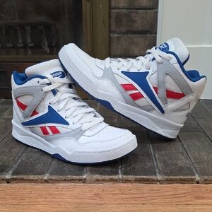 Reebok Royal BB4590 White and Blue Athletic Sneakers